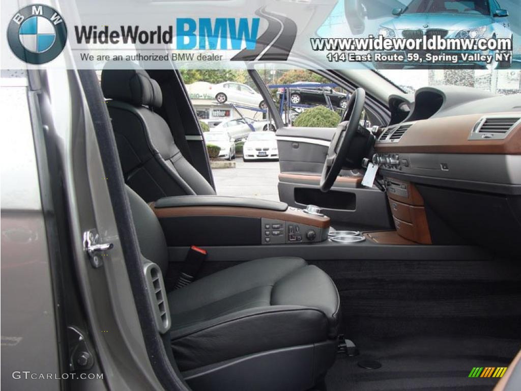 2008 7 Series 750i Sedan - Sterling Grey Metallic / Black photo #11