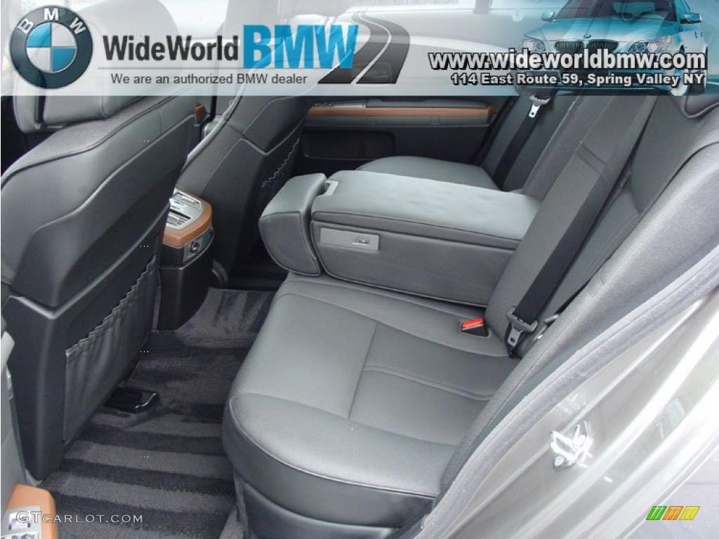 2008 7 Series 750i Sedan - Sterling Grey Metallic / Black photo #12