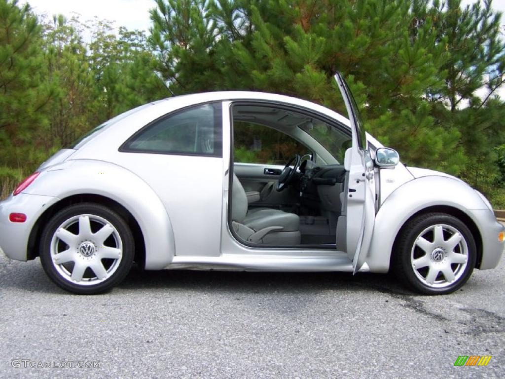 2001 New Beetle GLX 1.8T Coupe - Silver Arrow Metallic / Light Grey photo #11