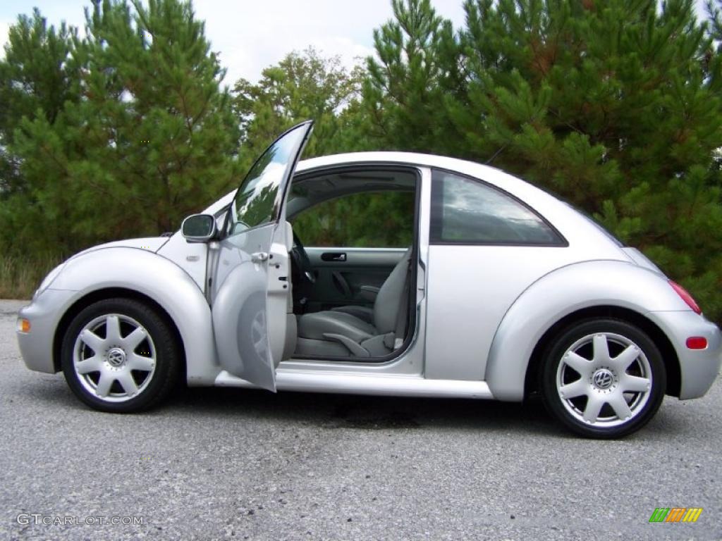 2001 New Beetle GLX 1.8T Coupe - Silver Arrow Metallic / Light Grey photo #12