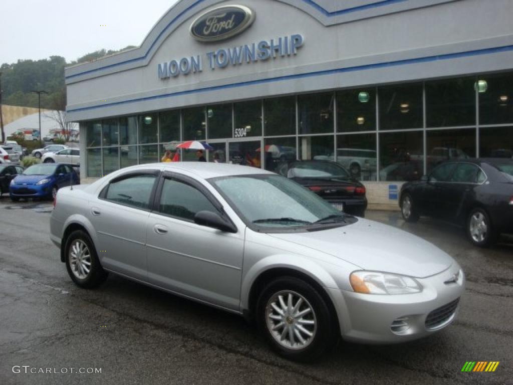 2003 Sebring LX Sedan - Bright Silver Metallic / Dark Slate Gray photo #1