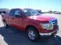 2010 Vermillion Red Ford F150 XLT SuperCab  photo #1