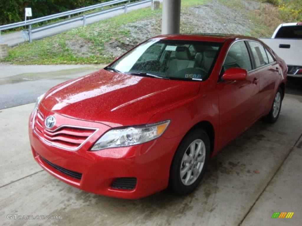 2011 Camry LE - Barcelona Red Metallic / Bisque photo #5