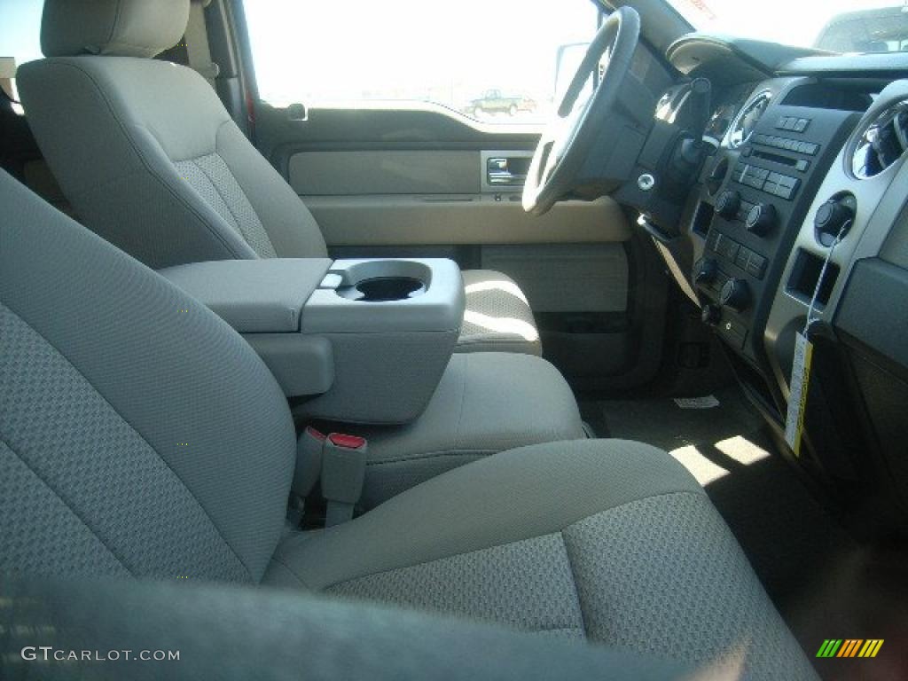 2010 F150 XLT SuperCab - Vermillion Red / Medium Stone photo #4