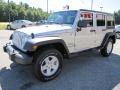 2011 Bright Silver Metallic Jeep Wrangler Unlimited Sport 4x4  photo #3