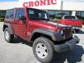 2010 Red Rock Crystal Pearl Jeep Wrangler Sport 4x4  photo #1