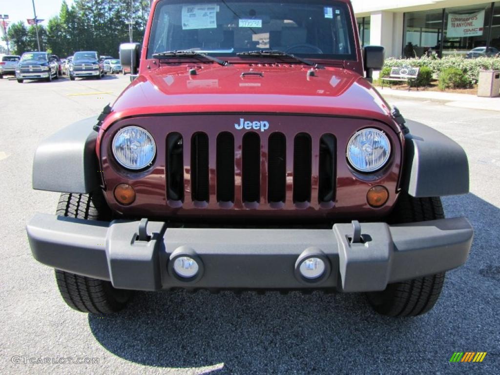 2010 Wrangler Sport 4x4 - Red Rock Crystal Pearl / Dark Slate Gray/Medium Slate Gray photo #2