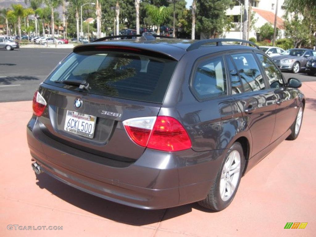 2008 3 Series 328i Wagon - Sparkling Graphite Metallic / Gray photo #5