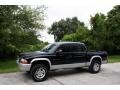 Black - Dakota SLT Quad Cab 4x4 Photo No. 2