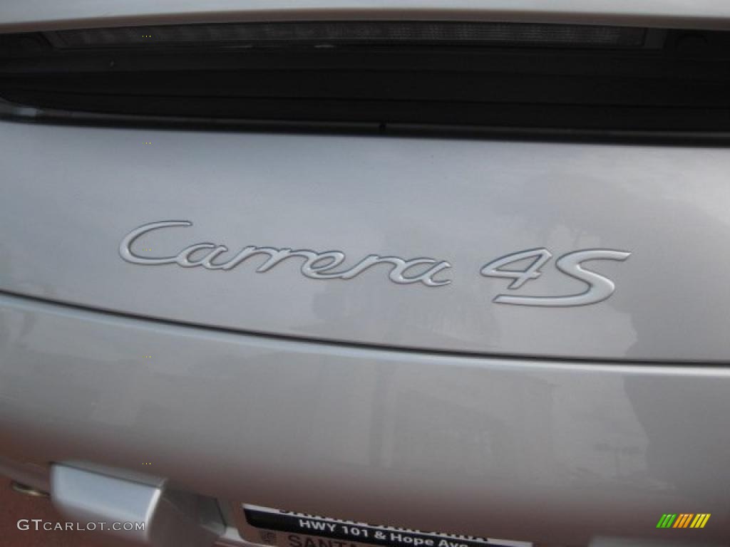 2007 911 Carrera 4S Cabriolet - Arctic Silver Metallic / Black photo #7