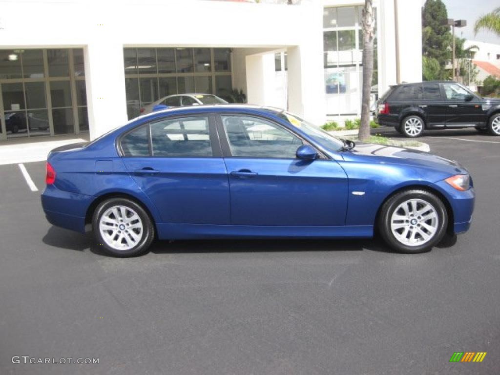 2007 3 Series 328i Sedan - Montego Blue Metallic / Black photo #2