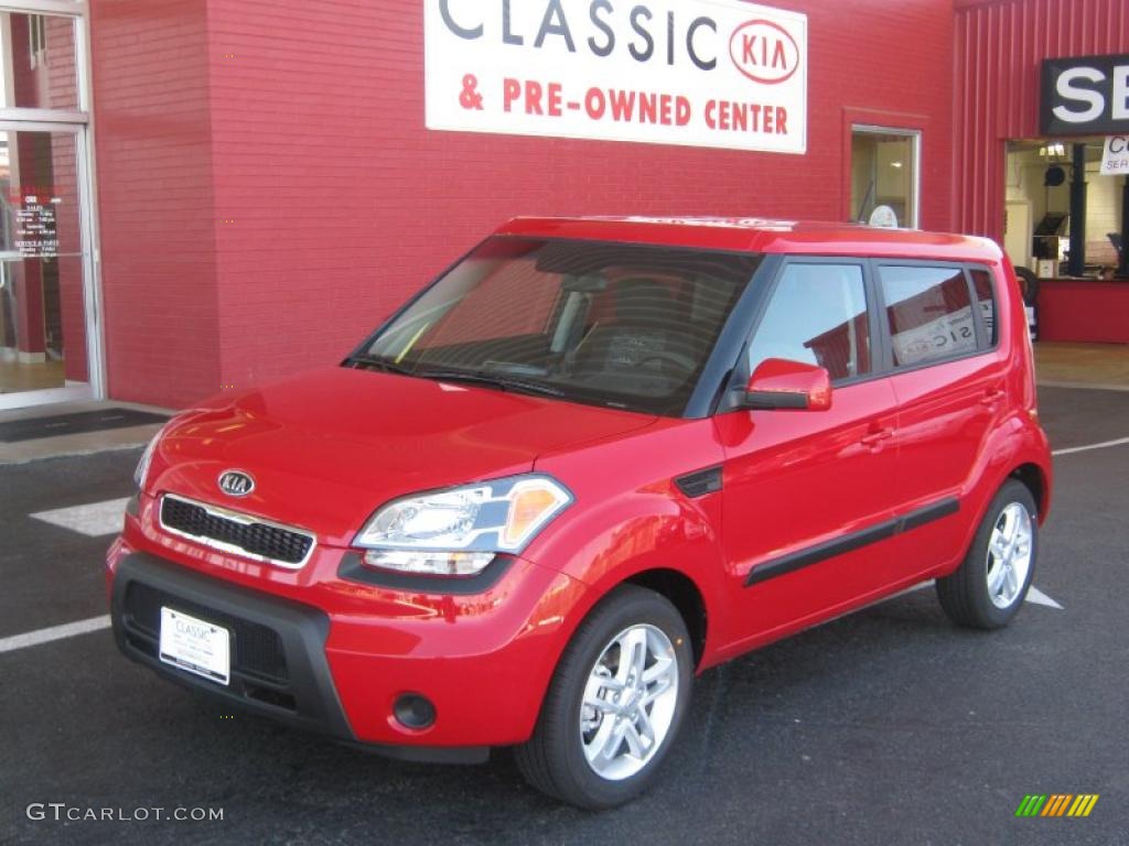 Molten Red Kia Soul