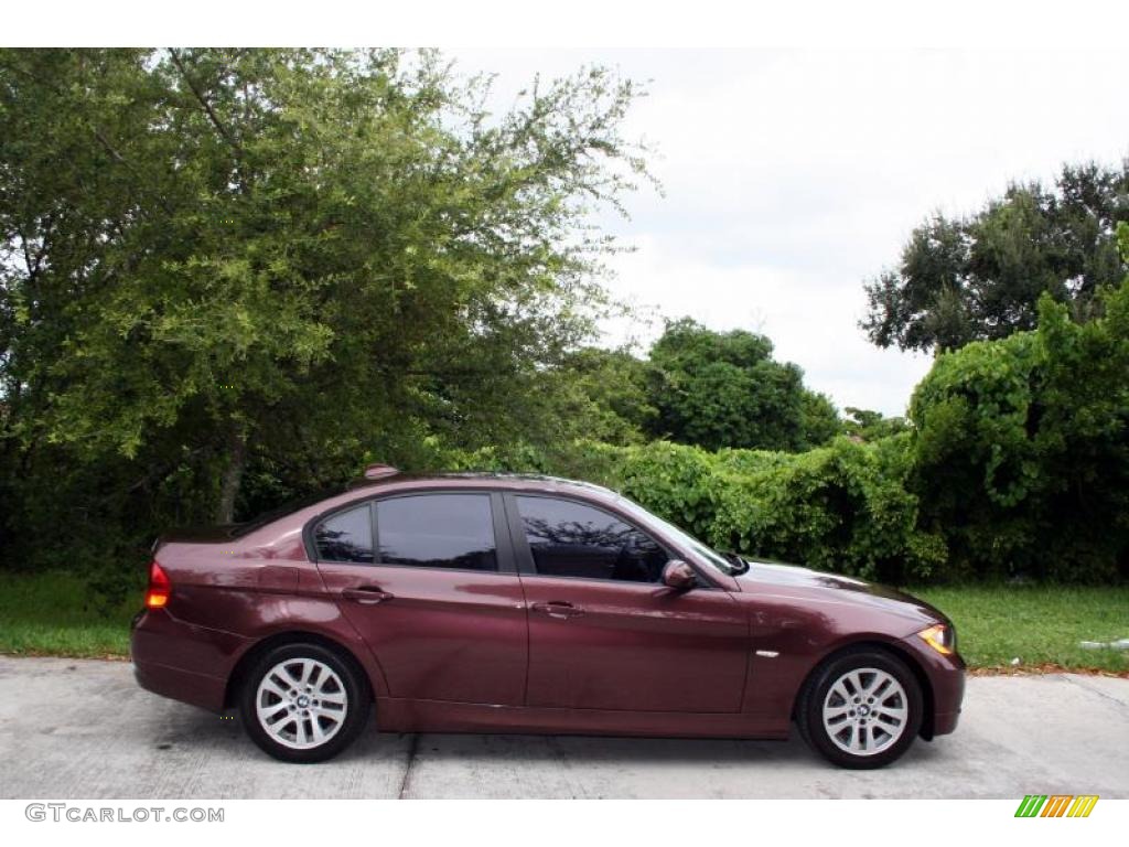 2007 3 Series 328i Sedan - Barrique Red Metallic / Beige photo #10
