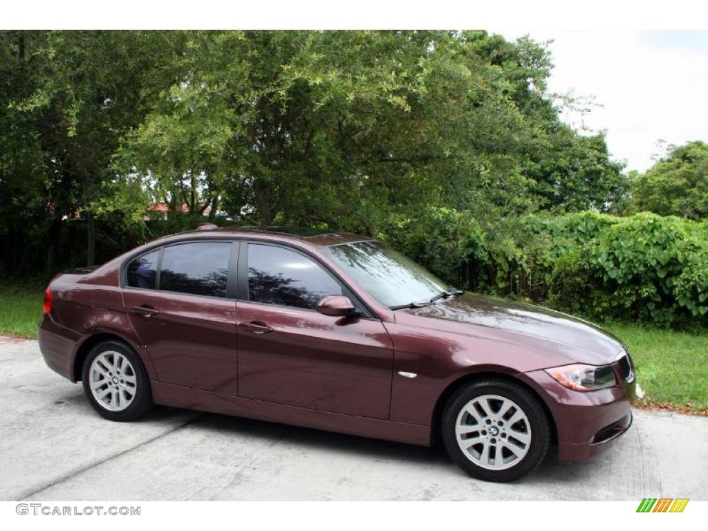 2007 3 Series 328i Sedan - Barrique Red Metallic / Beige photo #11