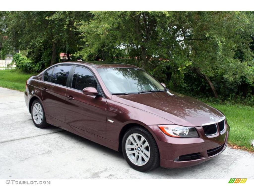 2007 3 Series 328i Sedan - Barrique Red Metallic / Beige photo #12