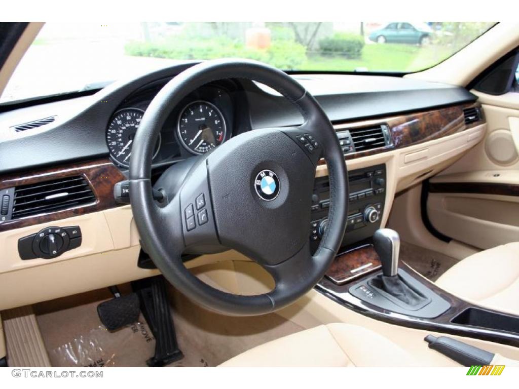 2007 3 Series 328i Sedan - Barrique Red Metallic / Beige photo #69