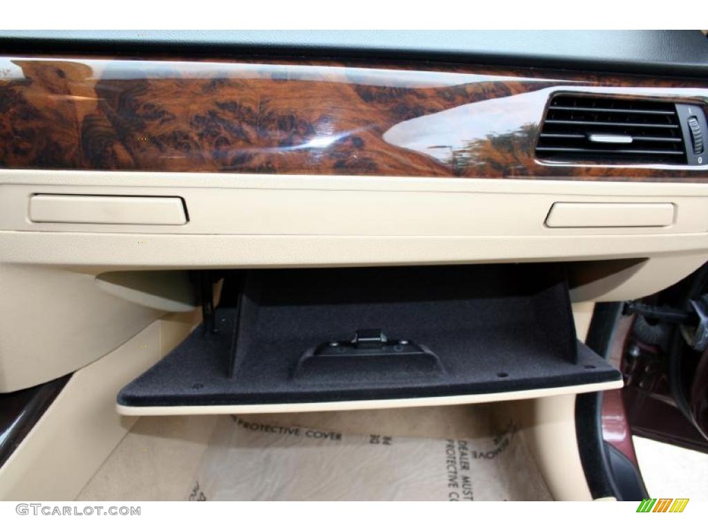 2007 3 Series 328i Sedan - Barrique Red Metallic / Beige photo #74