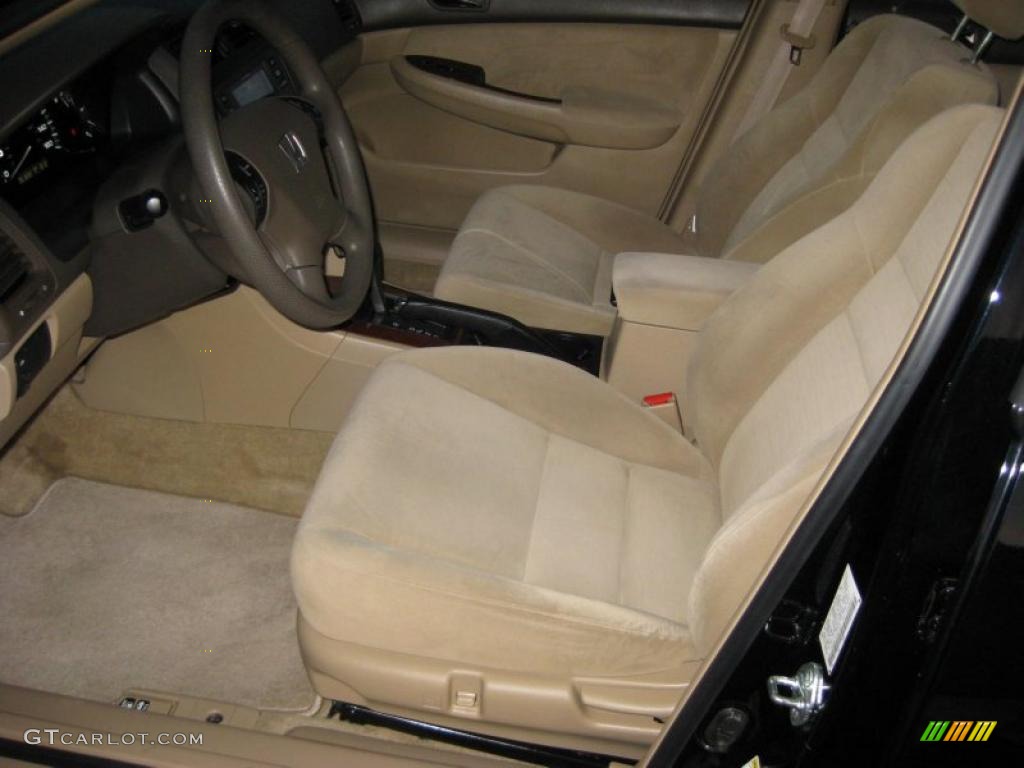 2007 Accord EX Sedan - Nighthawk Black Pearl / Ivory photo #13