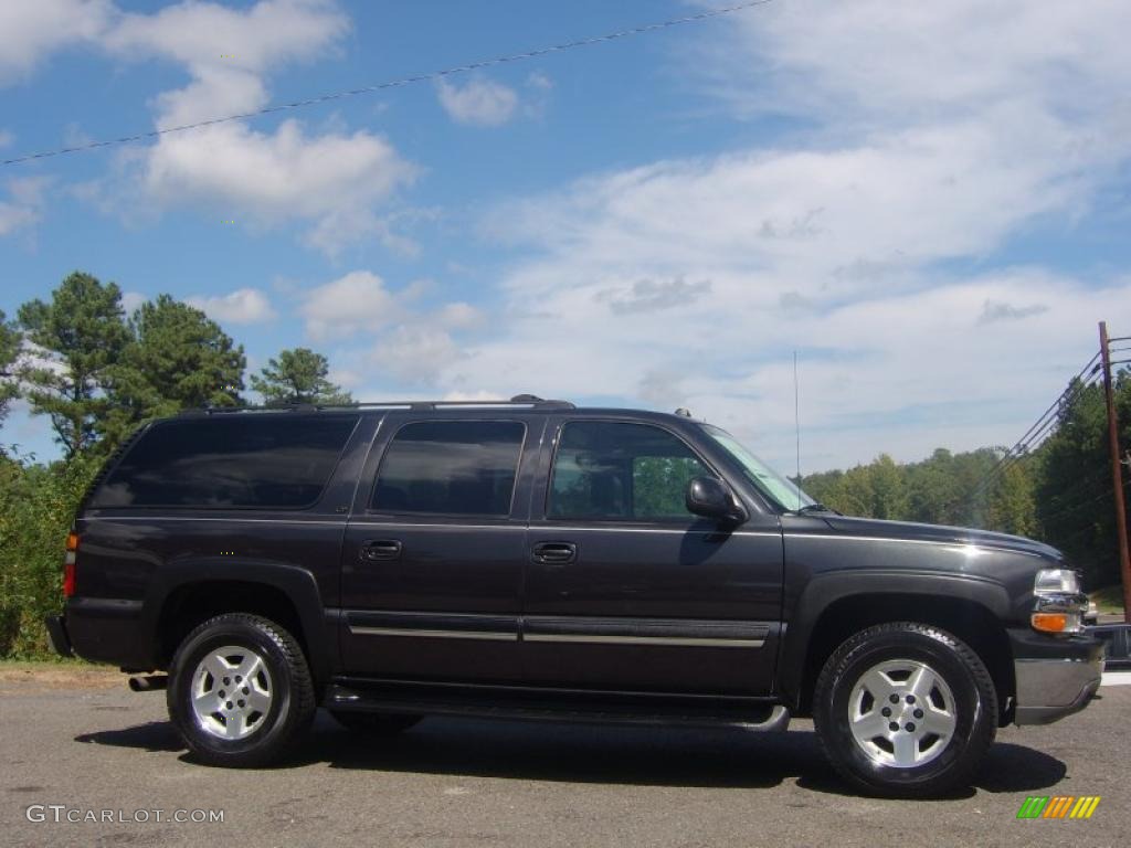 2005 Suburban 1500 LS 4x4 - Dark Gray Metallic / Tan/Neutral photo #1