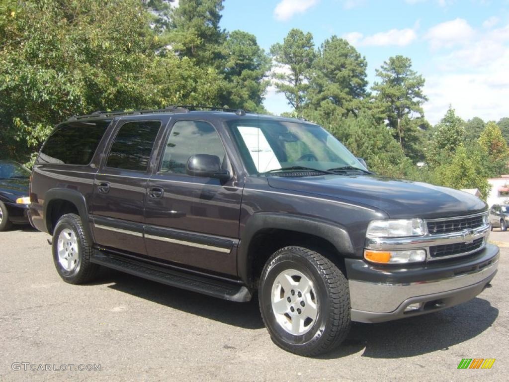 2005 Suburban 1500 LS 4x4 - Dark Gray Metallic / Tan/Neutral photo #3