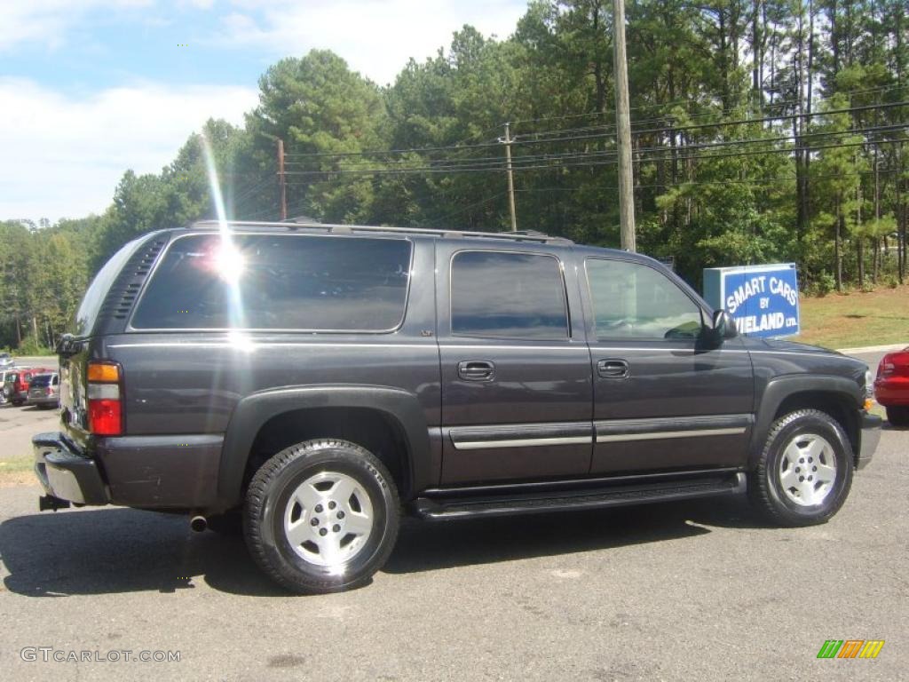 2005 Suburban 1500 LS 4x4 - Dark Gray Metallic / Tan/Neutral photo #4