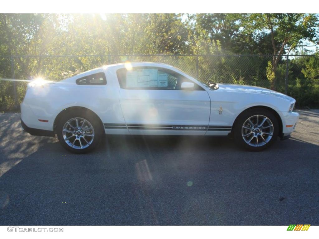 2011 Mustang V6 Premium Coupe - Performance White / Saddle photo #2