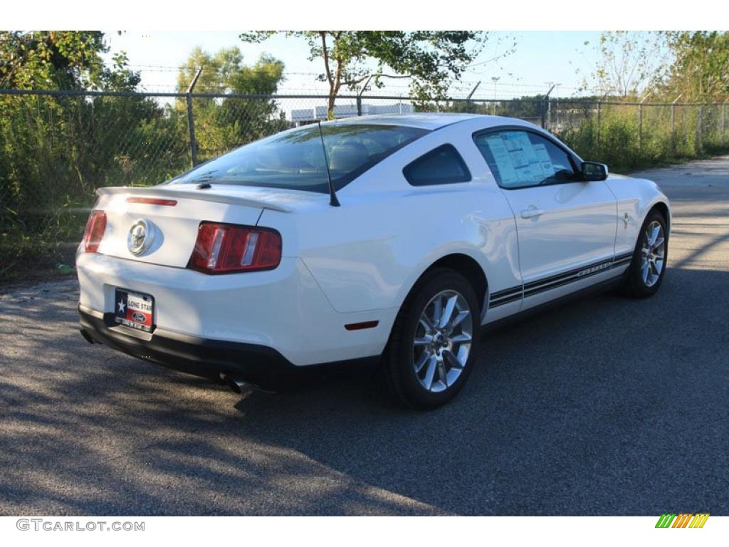 2011 Mustang V6 Premium Coupe - Performance White / Saddle photo #3