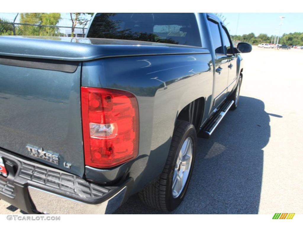 2008 Silverado 1500 LT Crew Cab - Blue Granite Metallic / Ebony photo #14