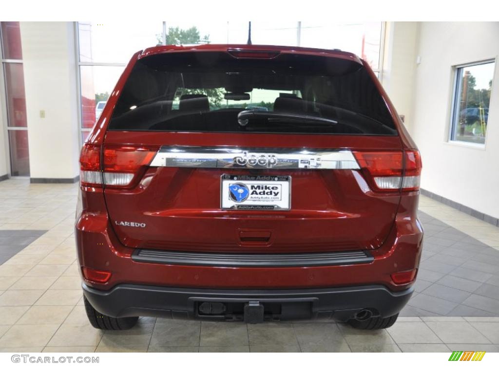 2011 Grand Cherokee Laredo X Package - Inferno Red Crystal Pearl / Dark Graystone/Medium Graystone photo #6