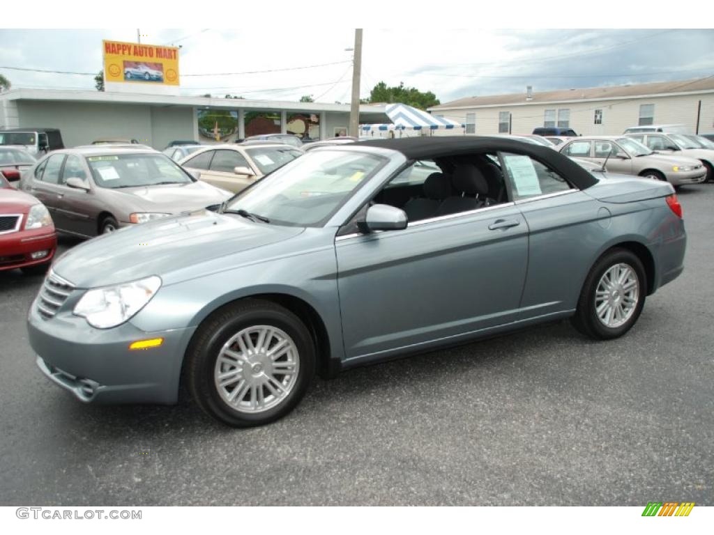 2009 Sebring Touring Convertible - Clearwater Blue Pearl / Dark Slate Gray photo #1