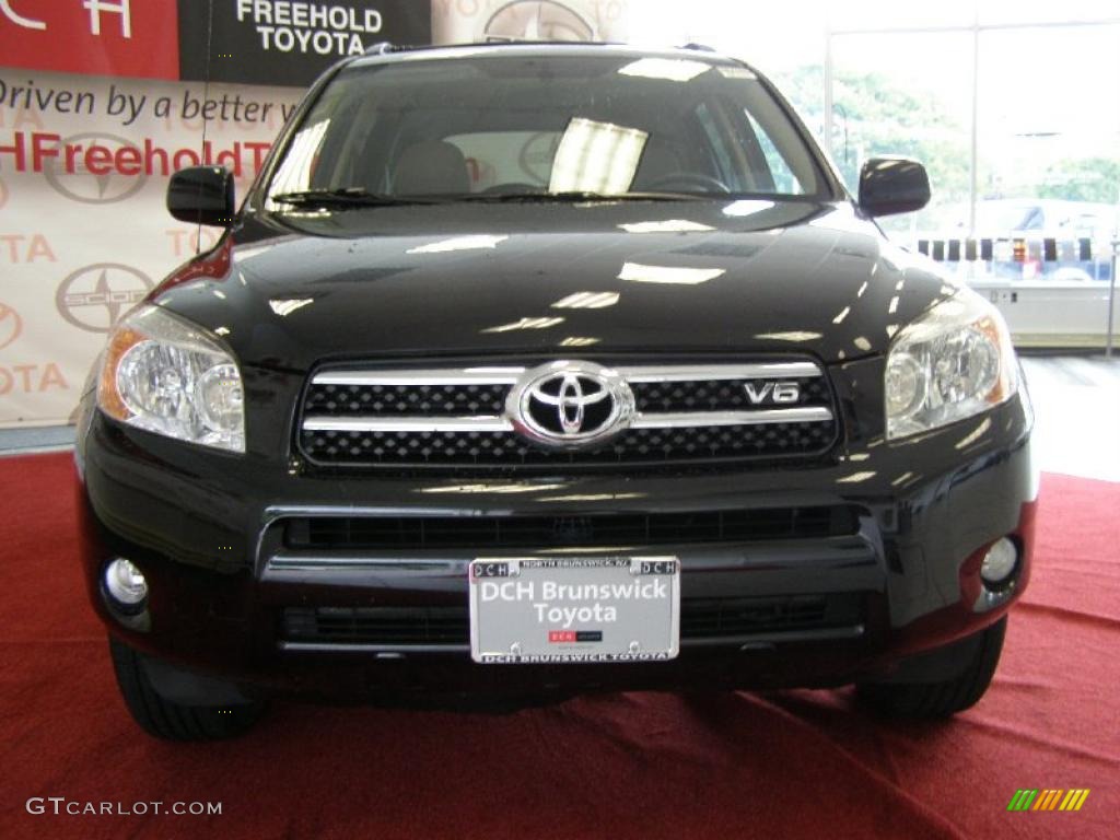 2008 RAV4 Limited V6 4WD - Black / Taupe photo #2