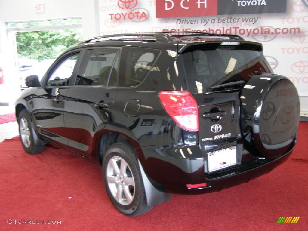 2008 RAV4 Limited V6 4WD - Black / Taupe photo #6