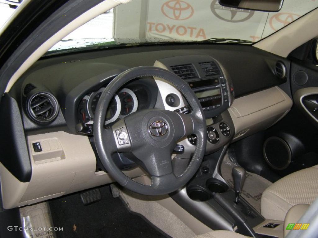 2008 RAV4 Limited V6 4WD - Black / Taupe photo #18