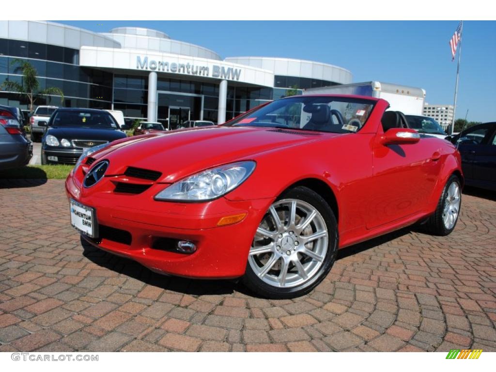 2005 SLK 350 Roadster - Mars Red / Black photo #1
