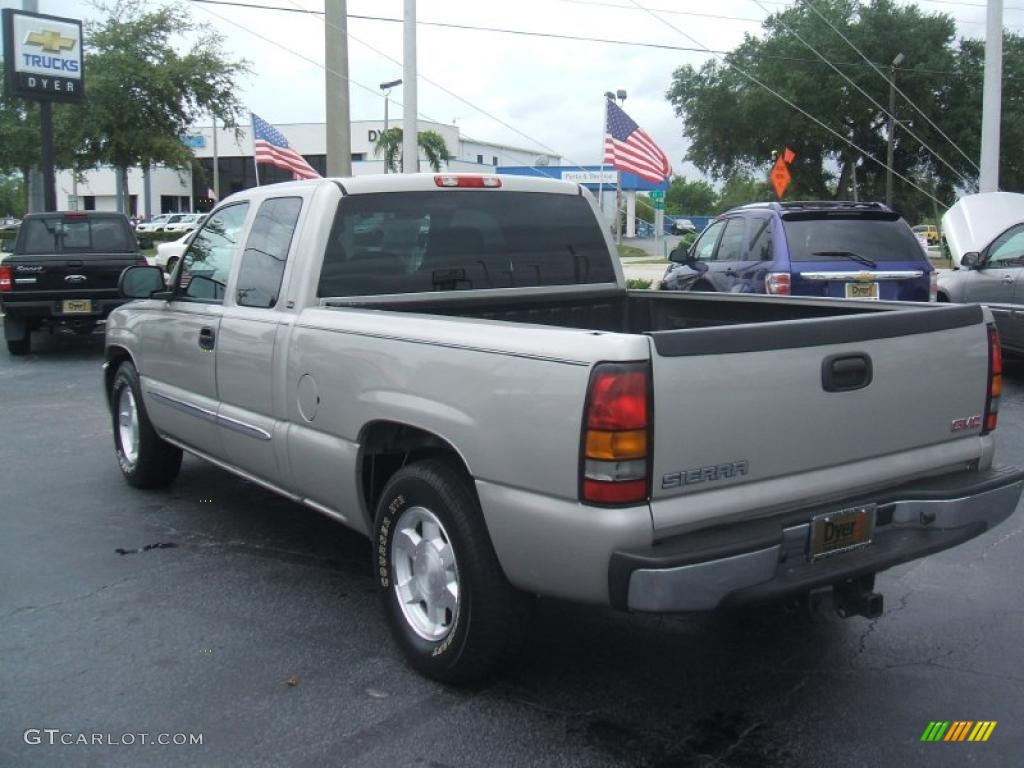 2006 Sierra 1500 SLE Extended Cab - Silver Birch Metallic / Dark Pewter photo #4