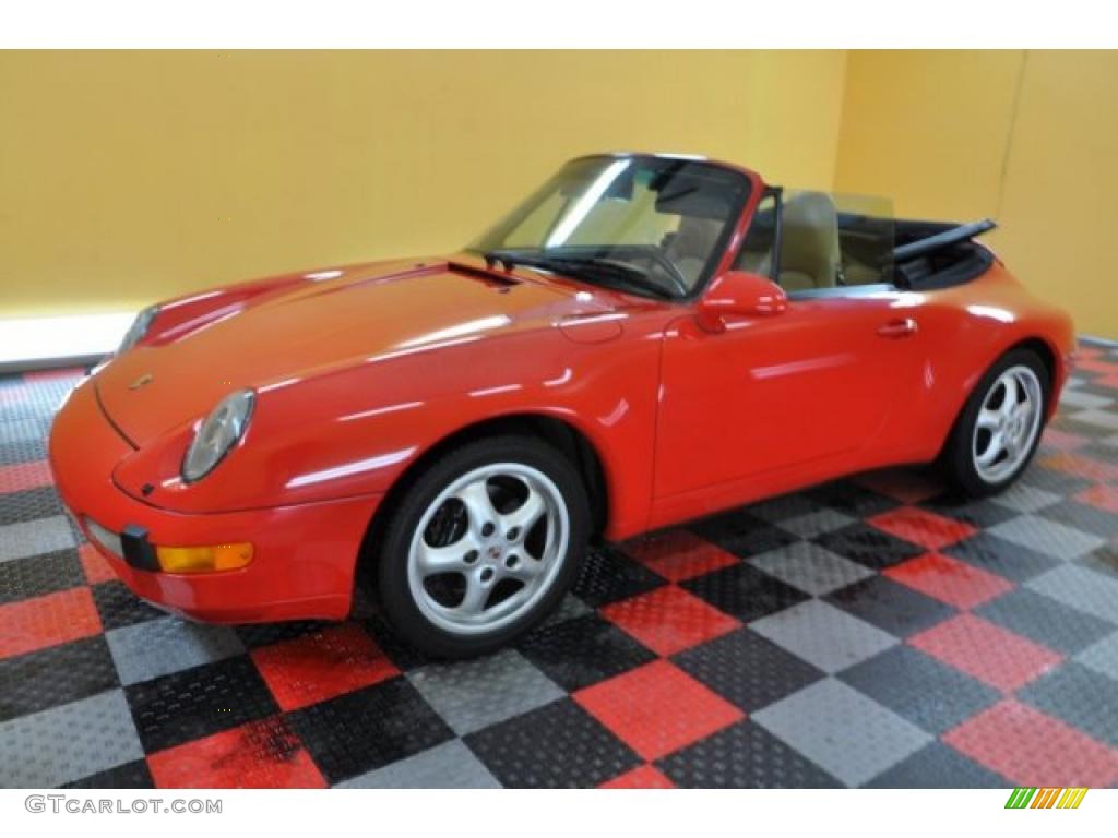 1997 911 Carrera Cabriolet - Guards Red / Cashmere photo #1