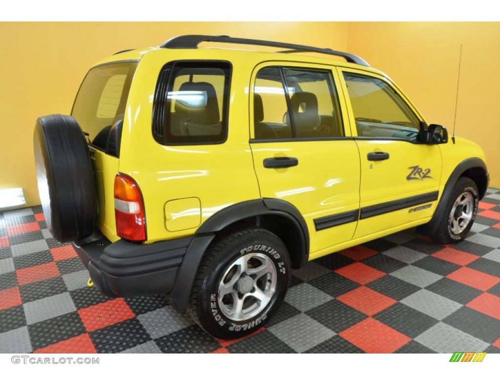 2003 Tracker ZR2 4WD Hard Top - Yellow / Medium Gray photo #6