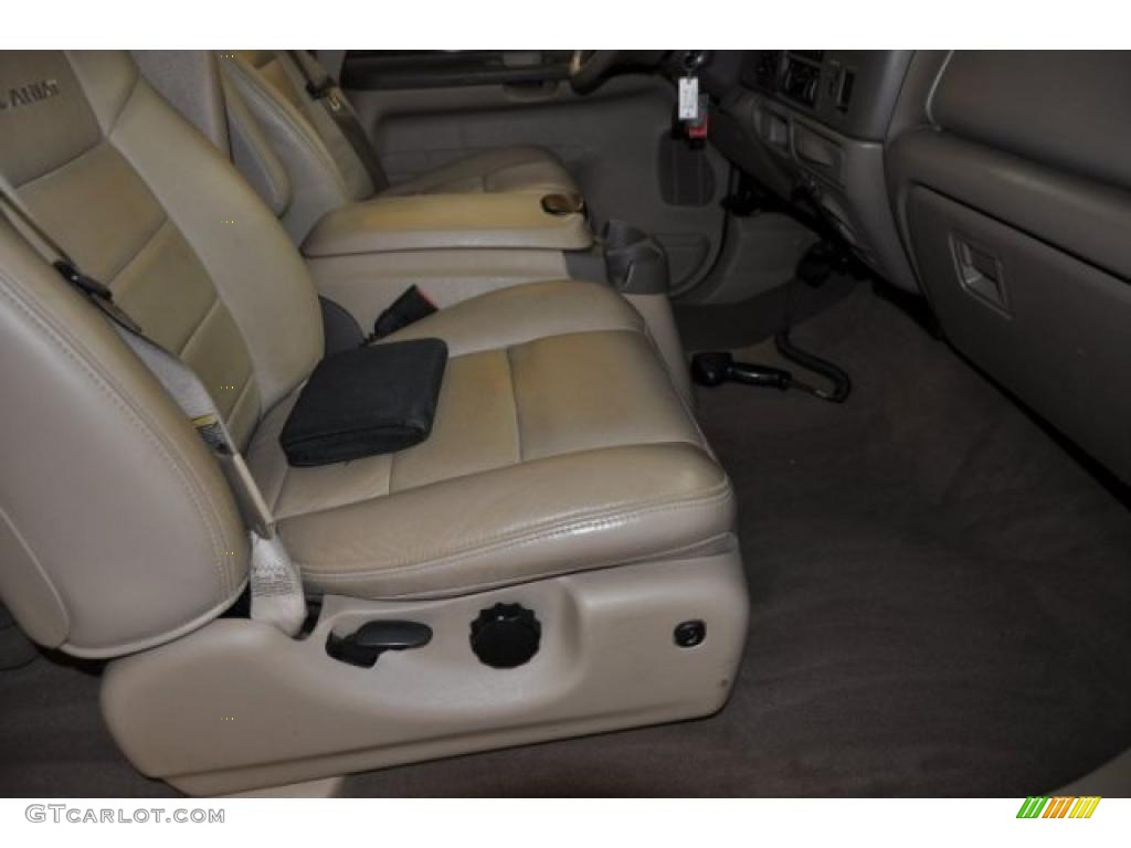 2004 F350 Super Duty Lariat SuperCab 4x4 - Dark Green Satin / Medium Parchment photo #15