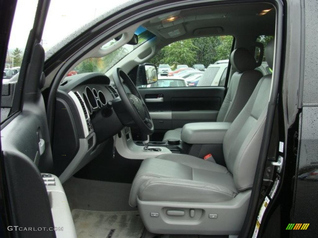 2008 Tundra Limited Double Cab 4x4 - Black / Graphite Gray photo #7