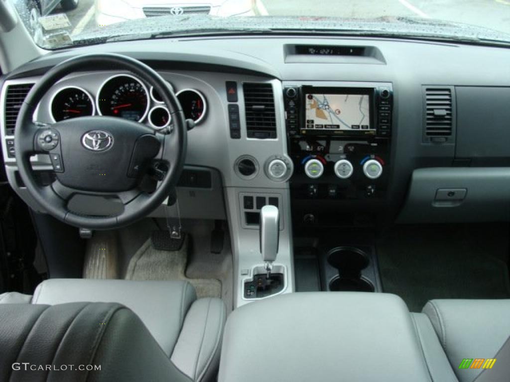 2008 Tundra Limited Double Cab 4x4 - Black / Graphite Gray photo #9