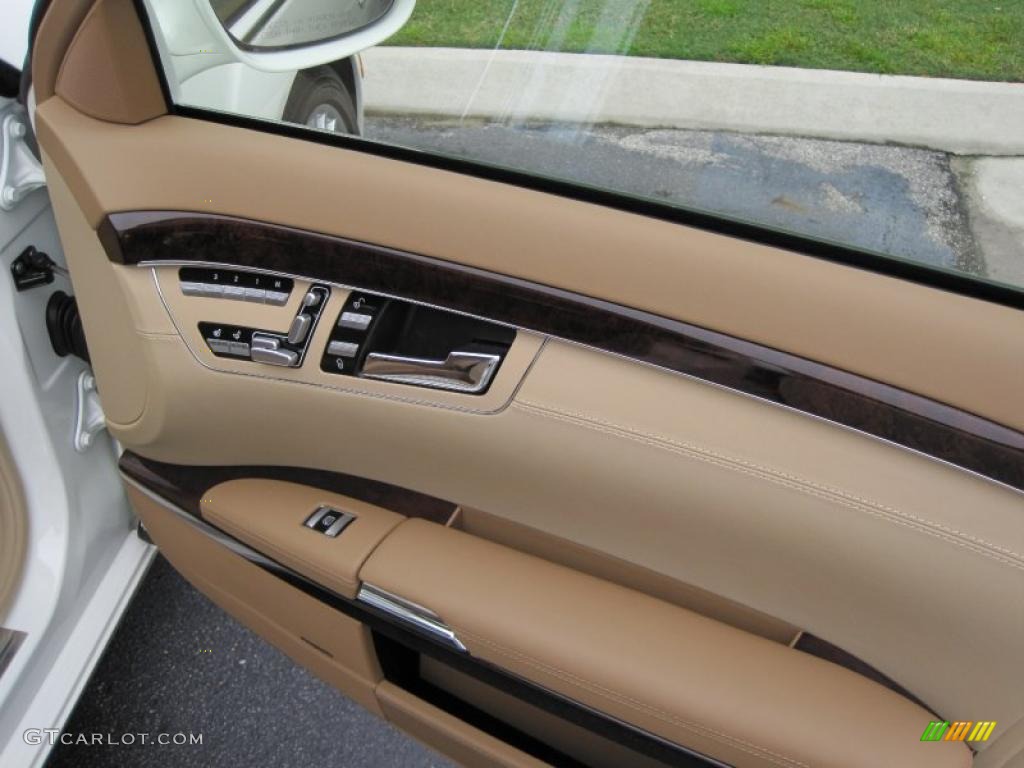 2007 Mercedes-Benz S 600 Sedan Cashmere/Savanna Door Panel Photo #37278257
