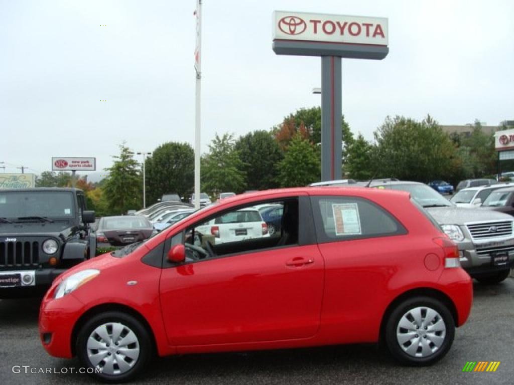 2010 Absolutely Red Toyota Yaris 3 Door Liftback 37225233 Photo