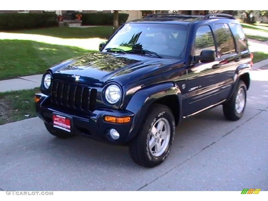 2002 Liberty Limited 4x4 - Patriot Blue Pearlcoat / Dark Slate Gray photo #4