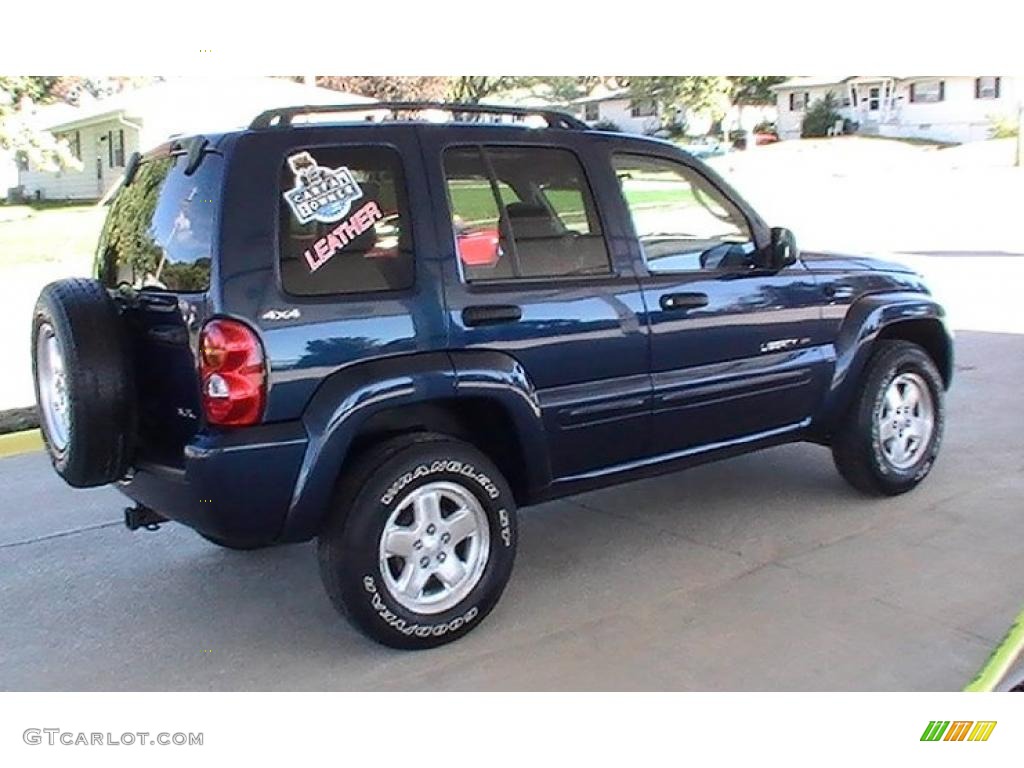 2002 Liberty Limited 4x4 - Patriot Blue Pearlcoat / Dark Slate Gray photo #10