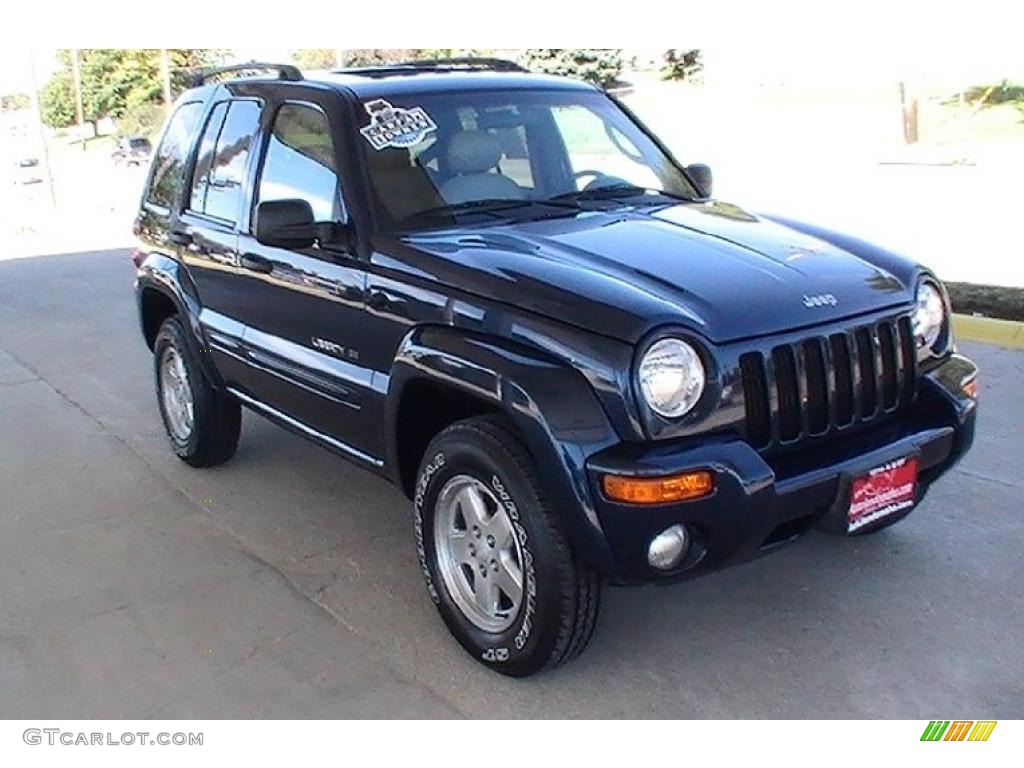 2002 Liberty Limited 4x4 - Patriot Blue Pearlcoat / Dark Slate Gray photo #14