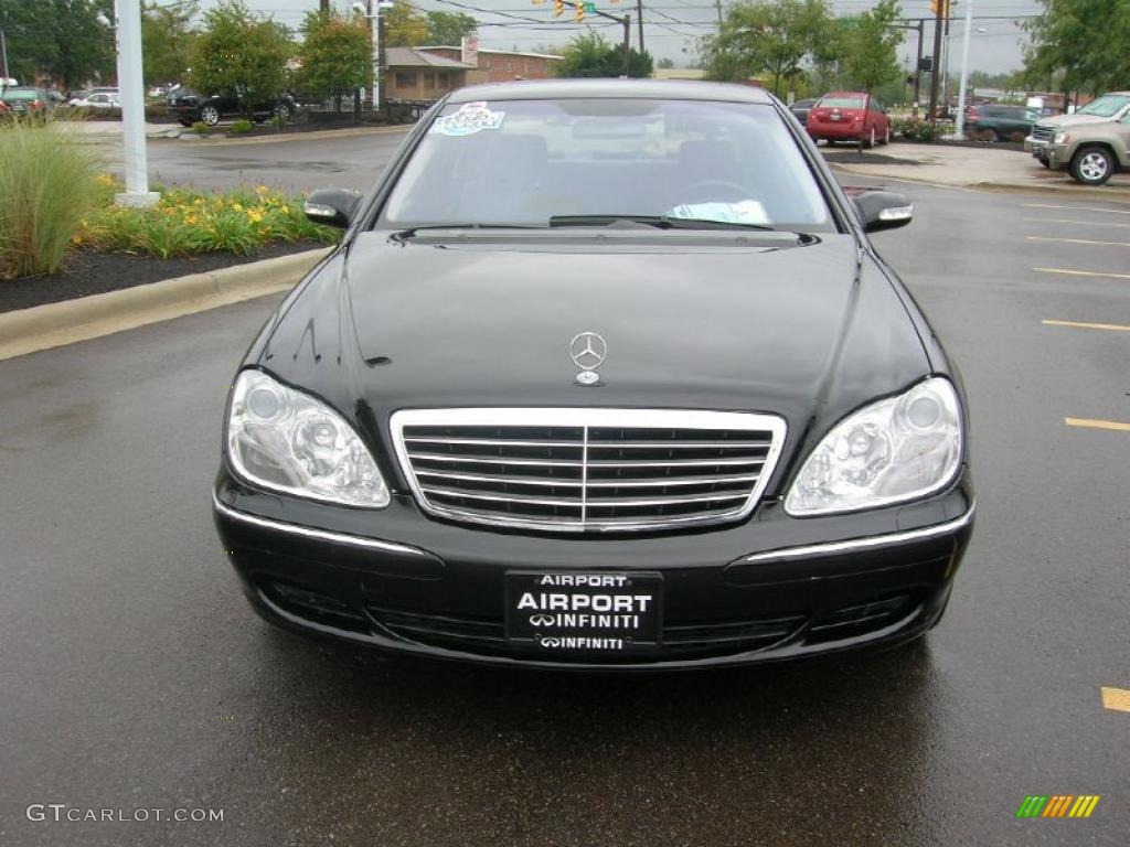 2004 S 500 4Matic Sedan - Black / Charcoal photo #2