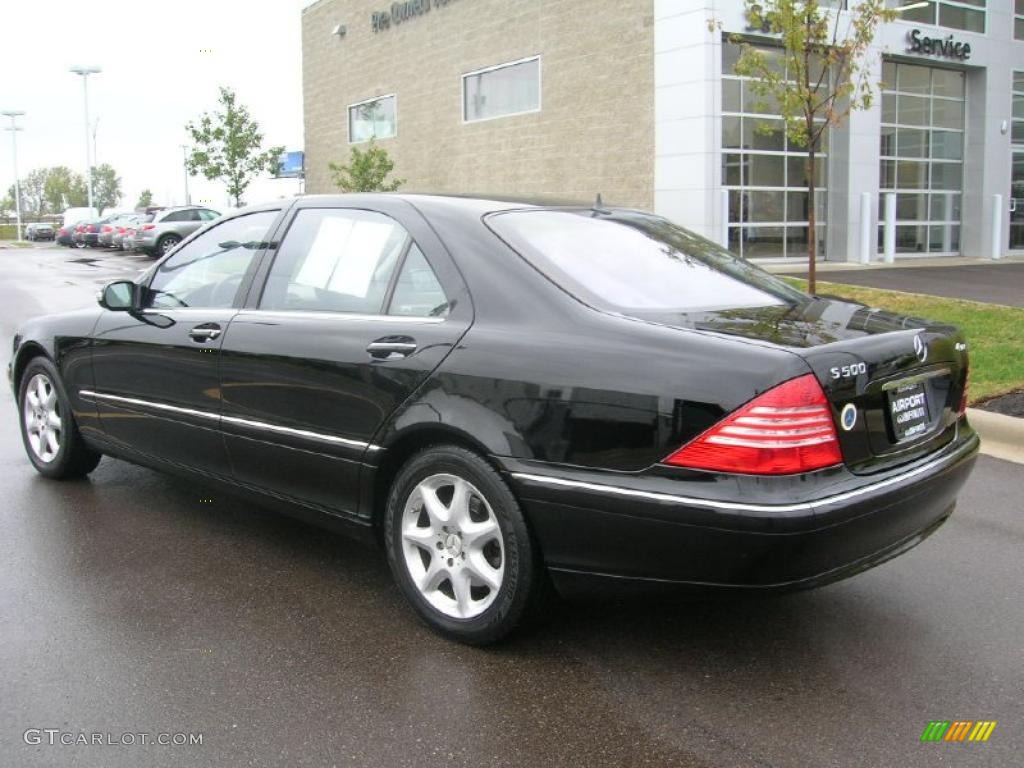 2004 S 500 4Matic Sedan - Black / Charcoal photo #7