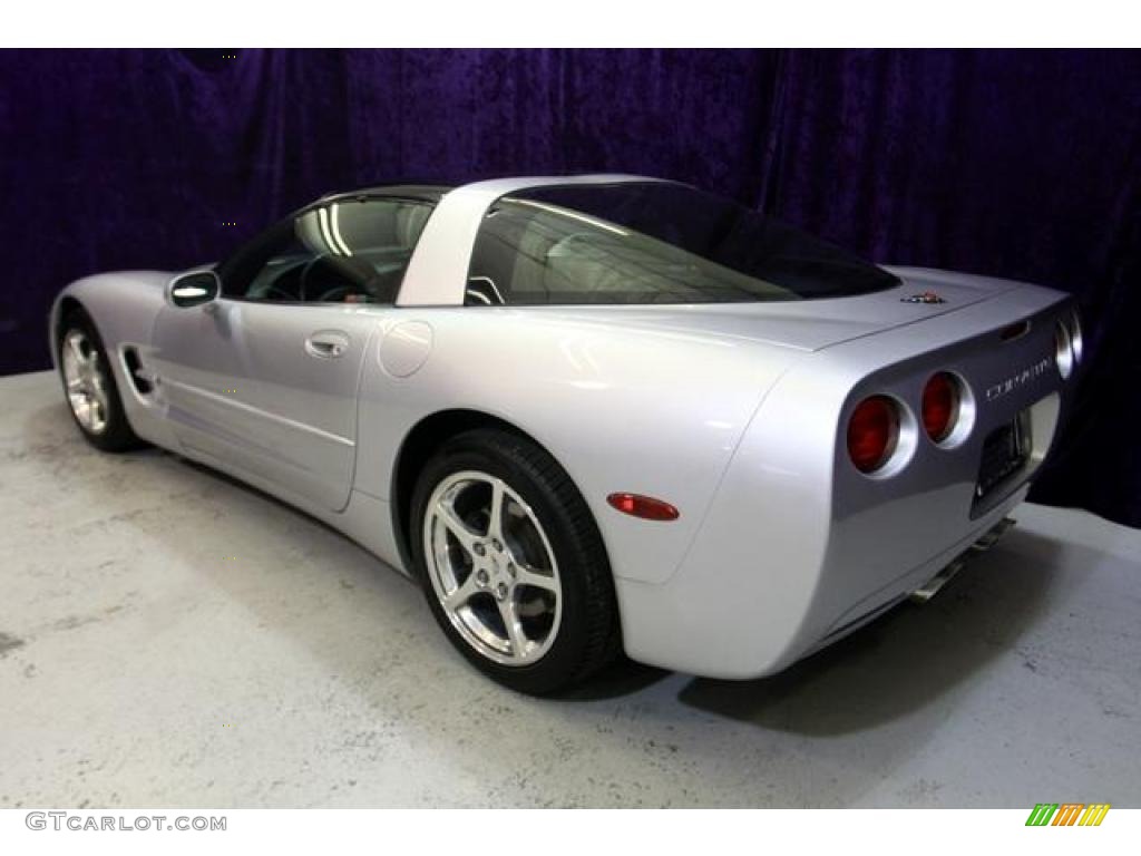 2002 Corvette Coupe - Quicksilver Metallic / Light Oak photo #4