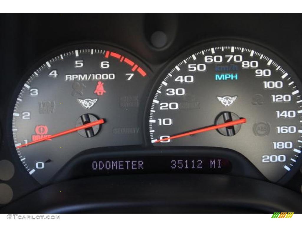 2002 Chevrolet Corvette Coupe Gauges Photo #37281870