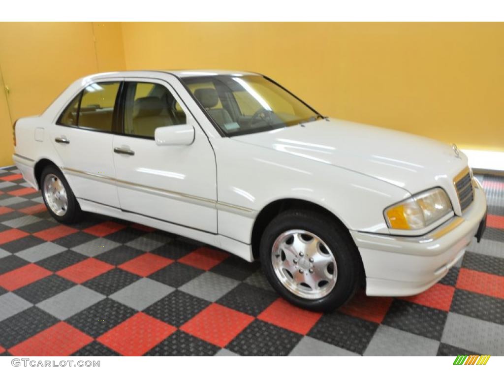 2000 C 280 Sedan - Glacier White / Beige photo #1